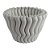 VASO DECORATIVO EM CERAMICA BRANCO 3D 24CM X 24CM X 16CM - Imagem 1