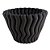VASO DECORATIVO EM CERAMICA PRETO 3D 24CM X 24CM X 16CM - Imagem 1