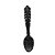 PECA DECORATIVA COLHER PARA PAREDE EM FERRO PRETO - Imagem 1