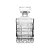 GARRAFA DE WHISKEY EM VIDRO DETALHADO TRANSPARENTE - 800ML - Imagem 1