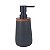 PORTA SABONETE LIQUIDO DE CERAMICA PRETO E NATURAL - Imagem 1