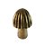 PECA DECORATIVA COGUMELO EM CERAMICA DOURADO - Imagem 1