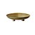 BANDEJA DECORATIVA EM CERAMICA DOURADA - Imagem 1