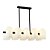 PENDENTE ZIL PRETO / OPALINO (L)34CM (C)85CM (A)22CM 10XG9 HALOPIN SMD MAX 25W IP20 - Imagem 1