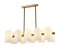 PENDENTE ZIL DOURADO / OPALINO (L)34CM (C)85CM (A)22CM 10XG9 HALOPIN SMD MAX 25W IP20 - Imagem 1