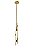 PENDENTE JABO BRONZE / OPALINO (L)15CM (C)32CM (A)60CM 3XG9 HALOPIN SMD MAX 5W IP20 - Imagem 1