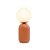 ABAJUR CUICA TERRACOTA / OPALINO (D)15CM (A)34CM 1XE27 BOLINHA MAX 40W IP20 - Imagem 1