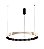 PENDENTE XYLO PRETO / BRANCO (D)103CM (A)7,5CM 1XLED INTEGRADO 48W 3000K 2900LM IP20 - Imagem 1