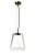 PENDENTE ALMA TRANSPARENTE / DOURADO (D)28CM (A)30CM 1XLED INTEGRADO 9,2W 3000K 667LM IP20 - Imagem 1