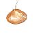 PENDENTE FLUBBER CONHAQUE / DOURADO (D)40CM (A)35CM 1XG9 HALOPIN COB MAX 25W IP20 - Imagem 1