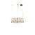 PENDENTE MONILE TRANSPARENTE / DOURADO (D)60CM (A)18CM 1XLED INTEGRADO 25W 3000K 1500LM IP20 - Imagem 1