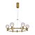 PENDENTE CORALINA DOURADO (D)70CM (A)24CM 6XLED INTEGRADO 2W 2700K 900LM IP20 - Imagem 1