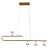 PENDENTE CÁLIX DOURADO (L)9CM (C)110CM (A)34CM 4XLED INTEGRADO 3W 2700K 900LM IP20 - Imagem 1