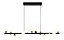 PENDENTE FUXICO PRETO / DOURADO (L)14CM (C)95CM (A)16CM 15XLED INTEGRADO 2W 3000K 2400LM IP20 - Imagem 1