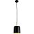 PENDENTE BOT PRETO / DOURADO (D)20CM (A)35CM 1XE27 BULBO MAX 40W IP20 - Imagem 1