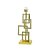 ABAJUR BALANCE DOURADO (L)16CM (C)19CM (A)48CM 1XE27 BULBO MAX 40W IP20 (SOMENTE BASE) - Imagem 1