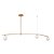 PENDENTE CALDER DOURADO / BRANCO (L)15CM (C)106CM (A)133CM 3XG9 HALOPIN SMD MAX 7W IP20 - Imagem 1