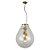 PENDENTE CAJU TRANSPARENTE / DOURADO (D)48CM (A)63CM 3XE27 BULBO MAX 40W IP20 - Imagem 1