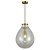 PENDENTE CAJU TRANSPARENTE / DOURADO (D)40CM (A)54CM 1XE27 BULBO MAX 40W IP20 - Imagem 1