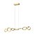 PENDENTE GINGA DOURADO / BRANCO (L)17CM (C)105CM (A)17CM 1XLED INTEGRADO 33W 3000K 1470LM IP20 - Imagem 1