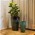 VASO VIETNAMITA CERÂMICA IMPORTADO MALDIVAS GRANDE AQUA D50CM X A76CM - Imagem 3
