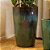 VASO VIETNAMITA CERÂMICA IMPORTADO MALDIVAS GRANDE AQUA D50CM X A76CM - Imagem 4
