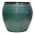 VASO VIETNAMITA CERÂMICA IMPORTADO ISTAMBUL GRANDE AQUA D80CM X A80CM - Imagem 1