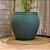 VASO VIETNAMITA CERÂMICA IMPORTADO ISTAMBUL GRANDE AQUA D80CM X A80CM - Imagem 3