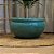 BACIA VIETNAMITA CERÂMICA IMPORTADO GRÉCIA MÉDIO AQUA D59CM X A32CM - Imagem 3