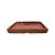 BANDEJA EM CERÂMICA QUADRADA ESMALTADA IMPORTADA VERMELHA D33CM X A05CM - Imagem 3