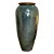 VASO CERÂMICA IMPORTADO DUBAI RÚSTICO VERDE EXTRA GRANDE D68CM X A160CM - Imagem 1