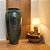VASO CERÂMICA IMPORTADO DUBAI RÚSTICO VERDE EXTRA GRANDE D68CM X A160CM - Imagem 3