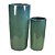 VASO VIETNAMITA CERÂMICA IMPORTADO OCEANIA PEQUENO AQUA D32CM X A66CM - Imagem 2