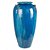 VASO VIETNAMITA CERÂMICA IMPORTADO ROMA GRANDE AZUL TURQUESA D56CM X A116CM - Imagem 1