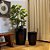 VASO VIETNAMITA CERÂMICA IMPORTADO MONACO PEQUENO PRETO D35CM X A45CM - Imagem 5