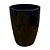 VASO VIETNAMITA CERÂMICA IMPORTADO MONACO MÉDIO PRETO D45CM X A60CM - Imagem 2