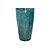 VASO VIETNAMITA CERÂMICA IMPORTADO SINGAPURA PEQUENO MOSS GREEN D30CM X A60CM - Imagem 1