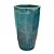 VASO VIETNAMITA CERÂMICA IMPORTADO SINGAPURA MÉDIO MOSS GREEN D40CM X A70CM - Imagem 2