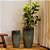 VASO VIETNAMITA CERÂMICA IMPORTADO SINGAPURA MÉDIO MOSS GREEN D40CM X A70CM - Imagem 3