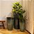 VASO VIETNAMITA CERÂMICA IMPORTADO SINGAPURA MÉDIO MOSS GREEN D40CM X A70CM - Imagem 5
