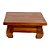 MESINHA SUPORTE QUADRADA IMPORTADA MADEIRA D30 X A13CM - Imagem 1