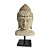 ESCULTURA BUSTO BUDA EM PEDRA VULCÂNICA COM BASE A45CM - Imagem 1