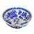 CENTRO DE MESA EM PORCELANA AZUL E BRANCA MANDARIM D42CM X A17CM - Imagem 2