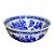 CENTRO DE MESA EM PORCELANA AZUL E BRANCA MANDARIM D42CM X A17CM - Imagem 4
