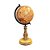 GLOBO IMPORTADO INDIANO ENVELHECIDO BASE MADEIRA A37CM - Imagem 1