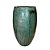 VASO VIETNAMITA CERÂMICA IMPORTADO MOSCOU MUSGO GRANDE D48CM X A87CM - Imagem 1