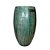 VASO VIETNAMITA CERÂMICA IMPORTADO MOSCOU MUSGO GRANDE D48CM X A87CM - Imagem 2