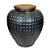 VASO RÚSTICO CERÂMICA IMPORTADO INGLATERRA PRETO GRANDE D62CM X A80CM - Imagem 2