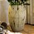 VASO VIETNAMITA CERÂMICA IMPORTADO MOSCOU ATLANTIS ORGANIC MÉDIO D48CM X A74CM - Imagem 5