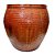 VASO VIETNAMITA CERÂMICA IMPORTADO ISTAMBUL COBRE GRANDE D80CM X A80CM - Imagem 1